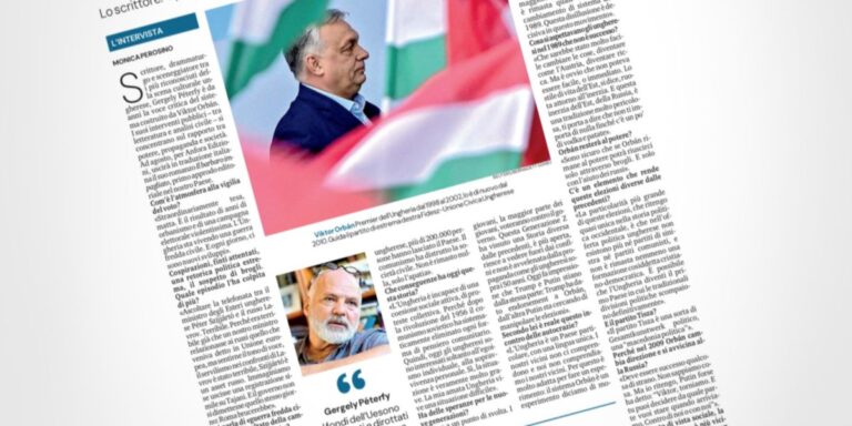 Monica Perosinónak, a La Stampa újságírójának adott interjúm.